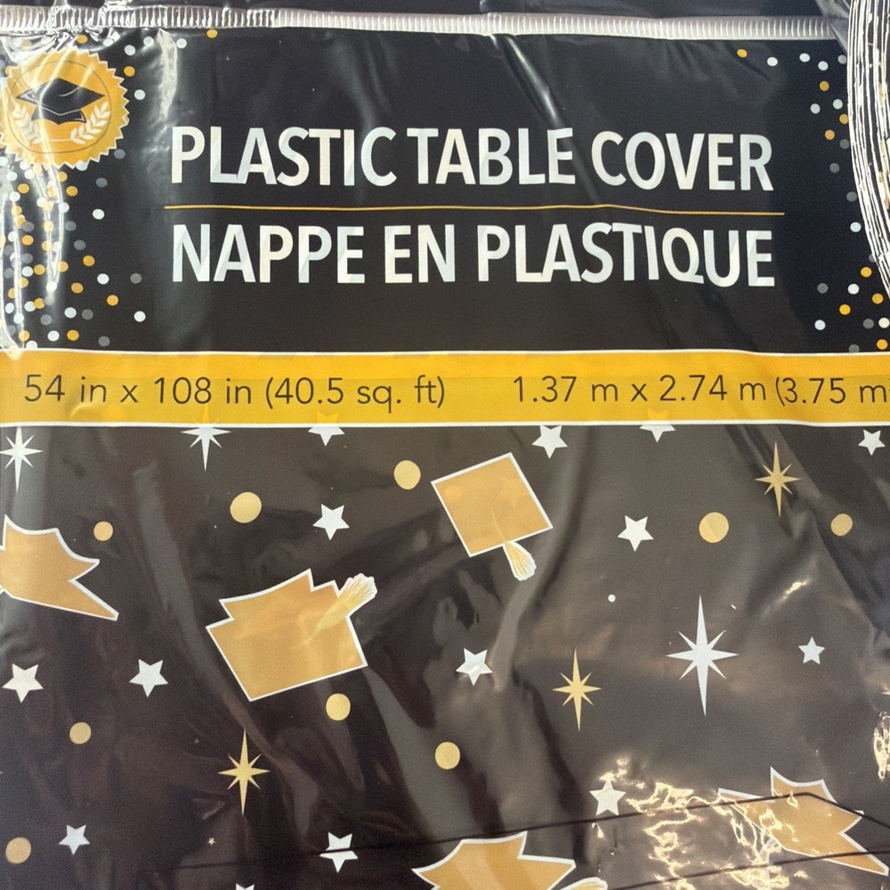 Huge Lot of Black and Gold Graduation Decor New & Used grad photo table toppers - Picture 3 of 7